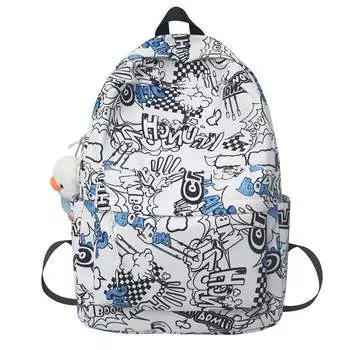 Рюкзак унисекс Kakaxi, Граффити зеленый