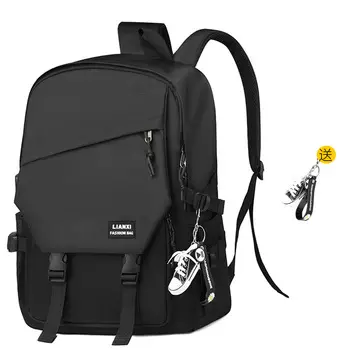 Рюкзак унисекс Louis Royaln, Черный с подвеской