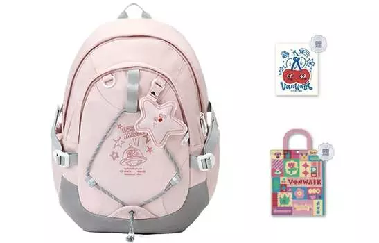 Рюкзак унисекс серии VANWALK Planet Rabbit, Молочный кролик белый