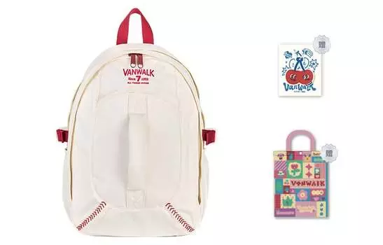 Рюкзак унисекс VANWALK, Винтаж Белый