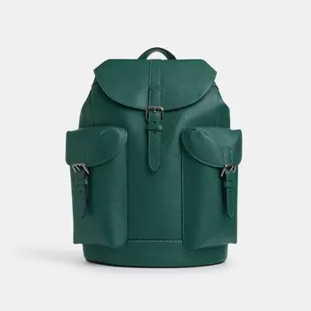 Рюкзак Уорнер COACH, цвет gunmetal/emerald