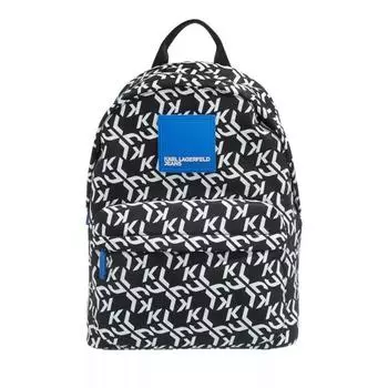 Рюкзак urban nylon backpack aop blue animal Karl Lagerfeld Jeans, черный