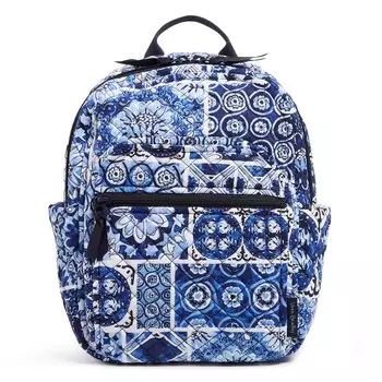 Рюкзак Vera Bradley Cotton Small Women's, синий/белый