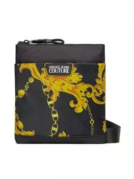 Сумка Versace Jeans Couture с узором, черный/желтый
