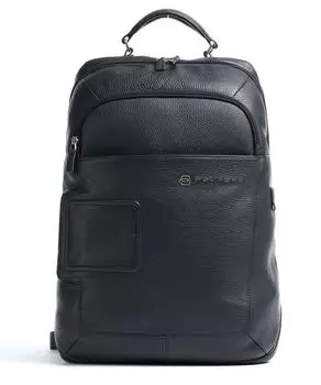 Рюкзак Vibe для ноутбука 15 дюймов из зернистой яловой кожи Piquadro, синий