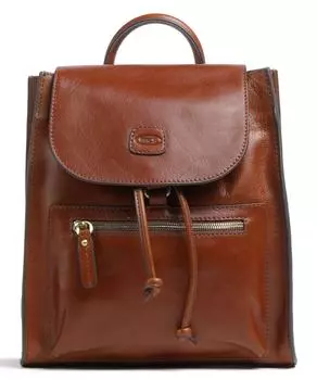 Рюкзак Volterra из мелкозернистой яловой кожи Brics, коричневый