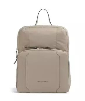 Рюкзак W92T 14 из переработанного нейлона Piquadro, бежевый