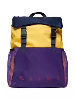 Рюкзак в стиле колор-блок Marni Kids, желтый