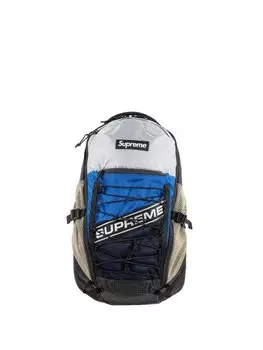 Рюкзак в стиле колор-блок с логотипом Supreme, черный