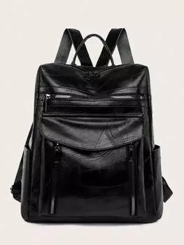 Рюкзак винтажный для мужчин и женщин, черный