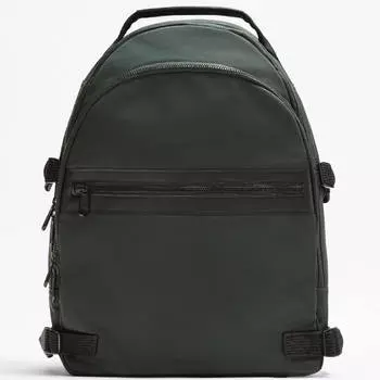 Рюкзак Zara Multi-pocket Technical, темно-зеленый/черный