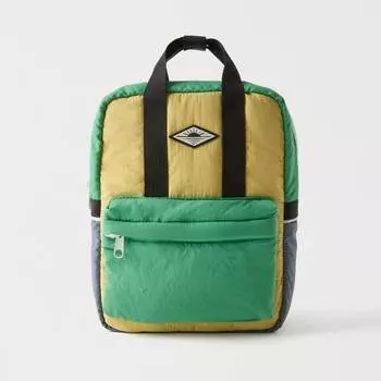 Рюкзак Zara Multicolored, зеленый/желтый/голубой