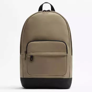 Рюкзак Zara Rubberised, светло-коричневый/черный