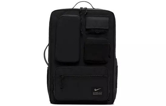 Рюкзак унисекс Nike с накладными карманами, черный