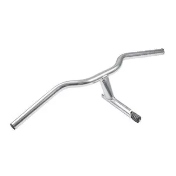 Руль с Aheadset 1 дюйм диаметр 22 мм длина 580 мм серебристый BTWIN, светло-серый