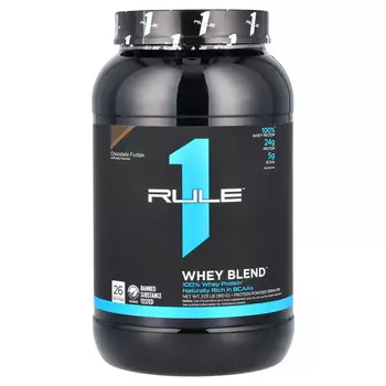 Rule One Proteins, сывороточная протеиновая смесь для приготовления напитка, со вкусом шоколадной помадки, 910 г (2,01 фунта)