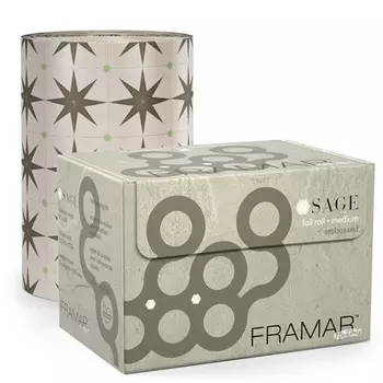 Рулон алюминиевой фольги с тиснением Sage для волос для мелирования Medium 320 футов Framar