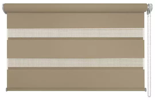 Рулонная двойная штора полупрозрачная 100/160 см No brand