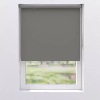 Рулонная штора блекаут 60/150 см, серый/светло-серый