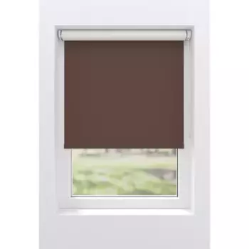 Рулонная штора мой дом «Ina», затемнение, теплозащита, энергосберегающая теплоизоляция, с сверлением/без сверления, свободновисящая, белая спинка, крепление Klemmfix или винтами My Home, цвет braun/braun + wei