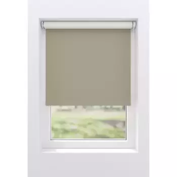 Рулонная штора мой дом «Ina», затемнение, теплозащита, энергосберегающая теплоизоляция, с сверлением/без сверления, свободновисящая, белая спинка, крепление Klemmfix или винтами My Home, цвет zement/zement + wei, zement/zement + wei