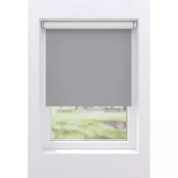 Рулонная штора мой дом «Ina», затемнение, теплозащита, энергосберегающая теплоизоляция, с сверлением/без сверления, свободновисящая, белая спинка, крепление Klemmfix или винтами My Home, цвет hellgrau/hellgrau + wei