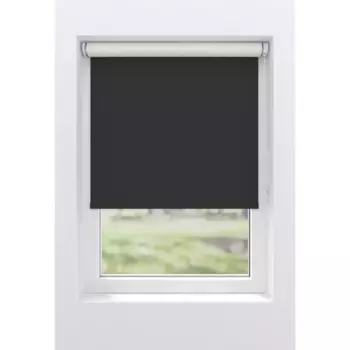 Рулонная штора мой дом «Ina», затемнение, теплозащита, энергосберегающая теплоизоляция, с сверлением/без сверления, свободновисящая, белая спинка, крепление Klemmfix или винтами My Home, цвет schwarz/schwarz + wei