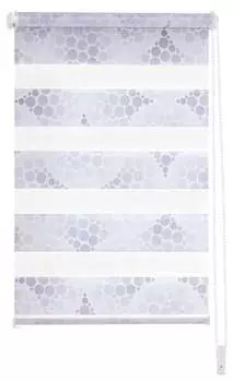 Рулонные шторы GARESA Klemmfix, 60x150x6 см цвет weier stoff mit grauen kreisen