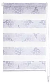 Рулонные шторы GARESA Klemmfix, 95x150x6 см цвет weier stoff mit grauen kreisen