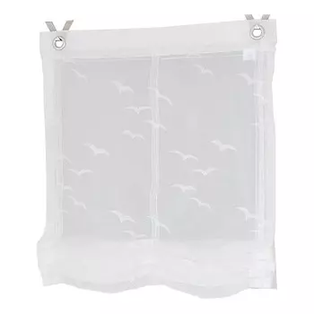 Рулонные шторы Kutti Seabird, 80x130x2 см, белый