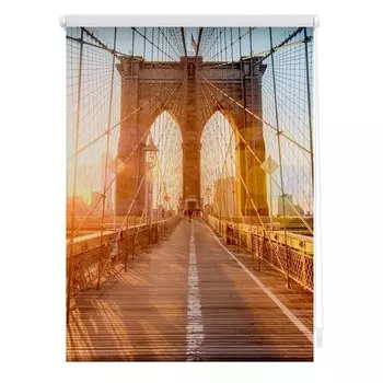 Рулонные шторы Lichtblick Brooklyn Bridge, 90x150x6 см, оранжевый