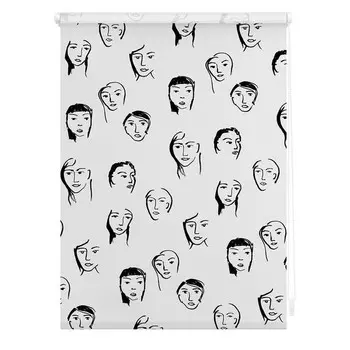 Рулонные шторы Lichtblick Face, 70x150x6 см, черный