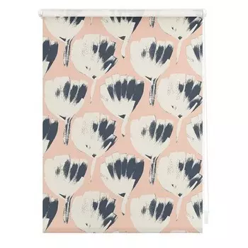 Рулонные шторы Lichtblick Jumbo Flowers, 70x150x6 см, красный