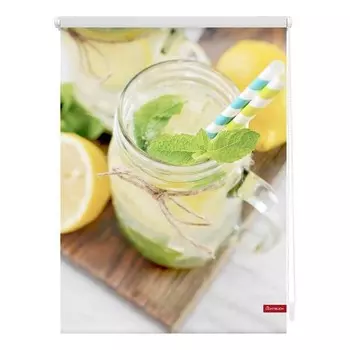 Рулонные шторы Lichtblick Limo, 80x150x6 см цвет gelb/grn