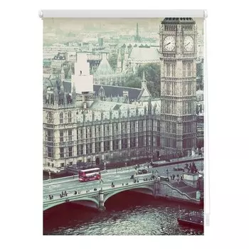Рулонные шторы Lichtblick London Westminster, 100x150x6 см, серый