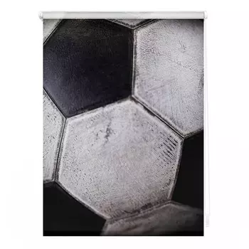 Рулонные шторы Lichtblick Retro Fuball, 80x150x5 см, черно-белый
