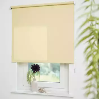 Рулонные шторы Liedeco с боковым открыванием «Uni», светозащита, с отверстием, свободно висят, возможен монтаж без сверления, для крепления с помощью отдельного зажимного уголка, желтый