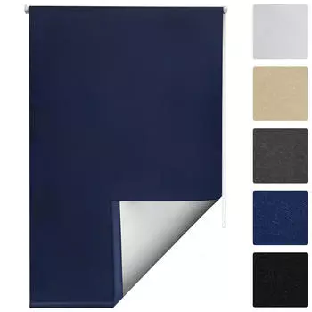 Рулонные шторы thermor rollo solreflect t42 70/160 см темно-синий Sol Royal, темно-синий