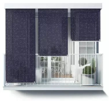 Рулонные шторы Tulup Nachtsterne und Sternbilder, 50x180x1 см, ночной синий