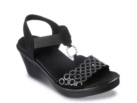 Rumble On Queen B2 Сандалии на платформе Skechers, Black