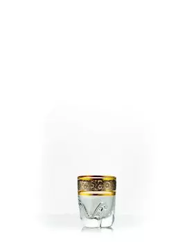 Рюмки Bohemia Crystal, ликерные рюмки, модель Barline Trio, платиновое золото, набор из 6 шт., 60 мл Crystalex