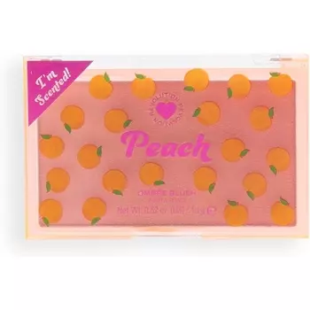 Румяна для макияжа, прессованные пудровые румяна, высокопигментированные, веганские и без жестокого обращения, персиковое омбре, 15 г, I Heart Revolution