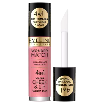 Румяна и жидкая помада 03 Eveline Cosmetics Wonder Match, 4,5 мл