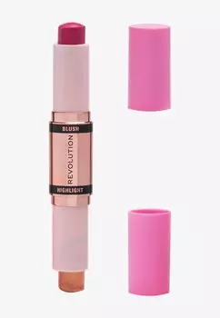 Румяна REVOLUTION BLUSH & HIGHLIGHT STICK Makeup Revolution, цвет golden shine