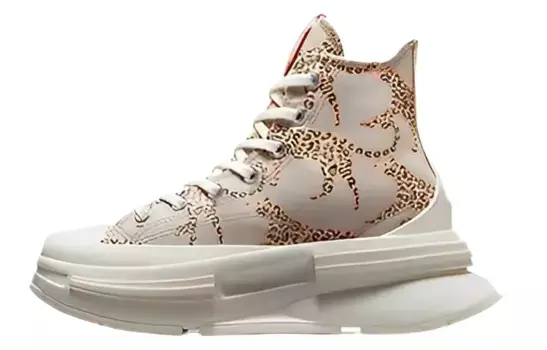 Run Star Legacy CX Platform High Animal Abstract Leopard Womens Converse