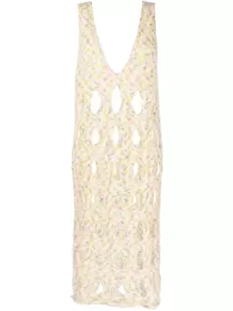 Rus платье оверсайз, нейтральный цвет