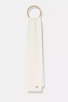 Руслан Багинский шарф с добавлением шерсти RUSLAN BAGINSKIY, белый