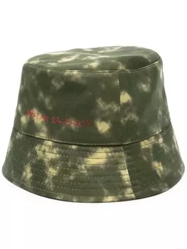 Ruslan Baginskiy панама с принтом тай-дай, зеленый