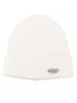 Ruslan Baginskiy шапка-бини в рубчик, белый