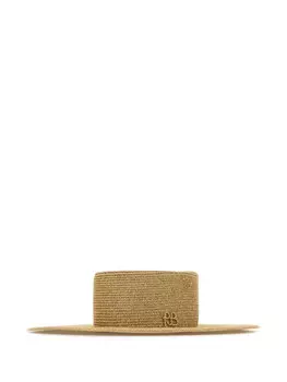 Ruslan Baginskiy шляпа с эффектом металлик, золотой